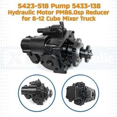5423‑518 Pomp 5433‑138 Hydraulische motor PMB6.0sp Verloopstuk voor 8‑12 Cube-mengwagen